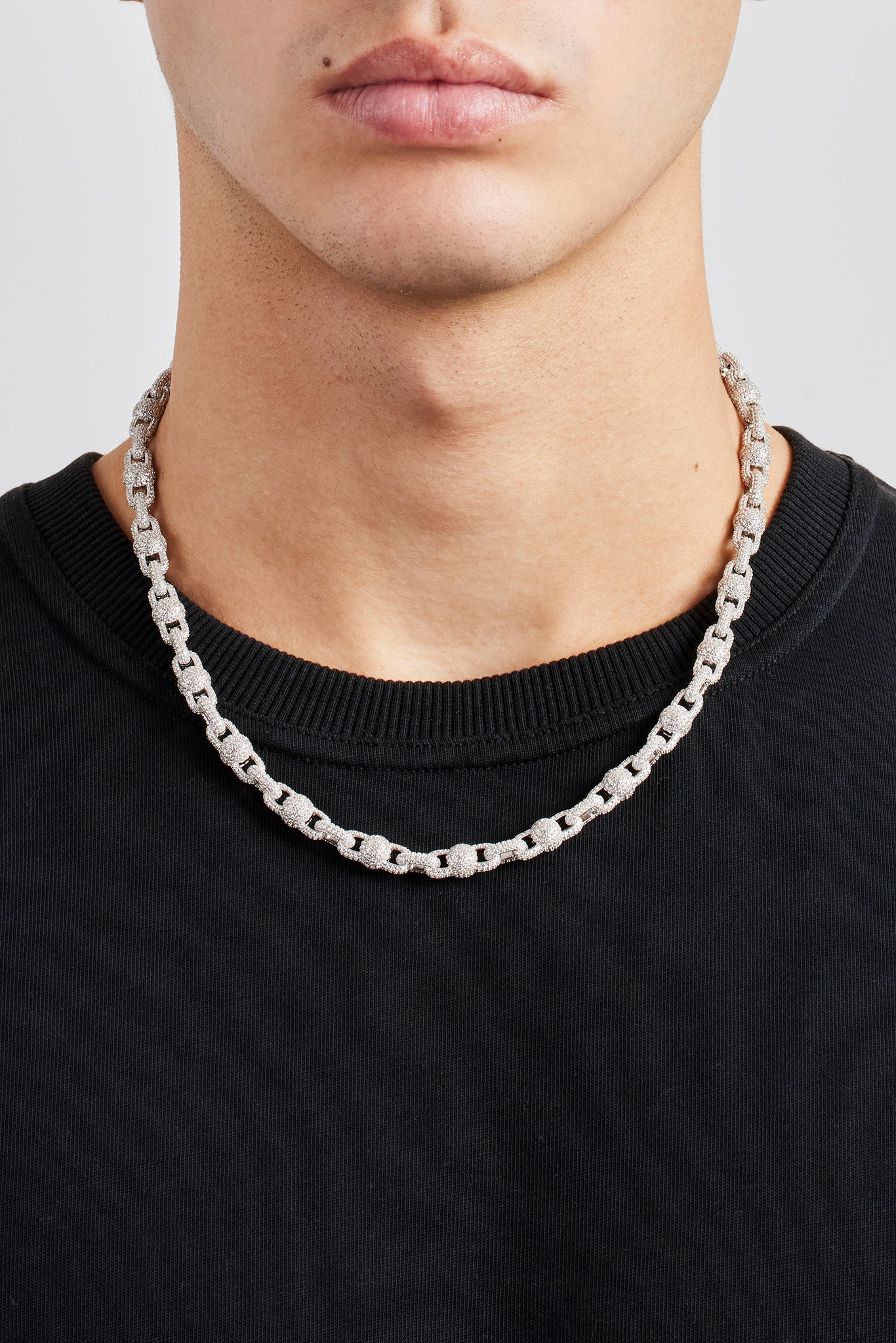 Iced Ball Link Chain - 8mm